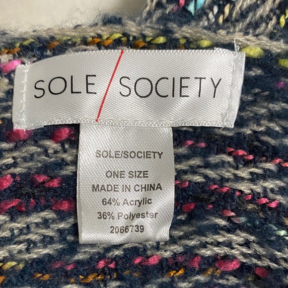 Multicolor Colorful Soft Knit Scarf Thick  Warm Snow Warm Bohemian Artsy Chunky - Picture 8 of 10